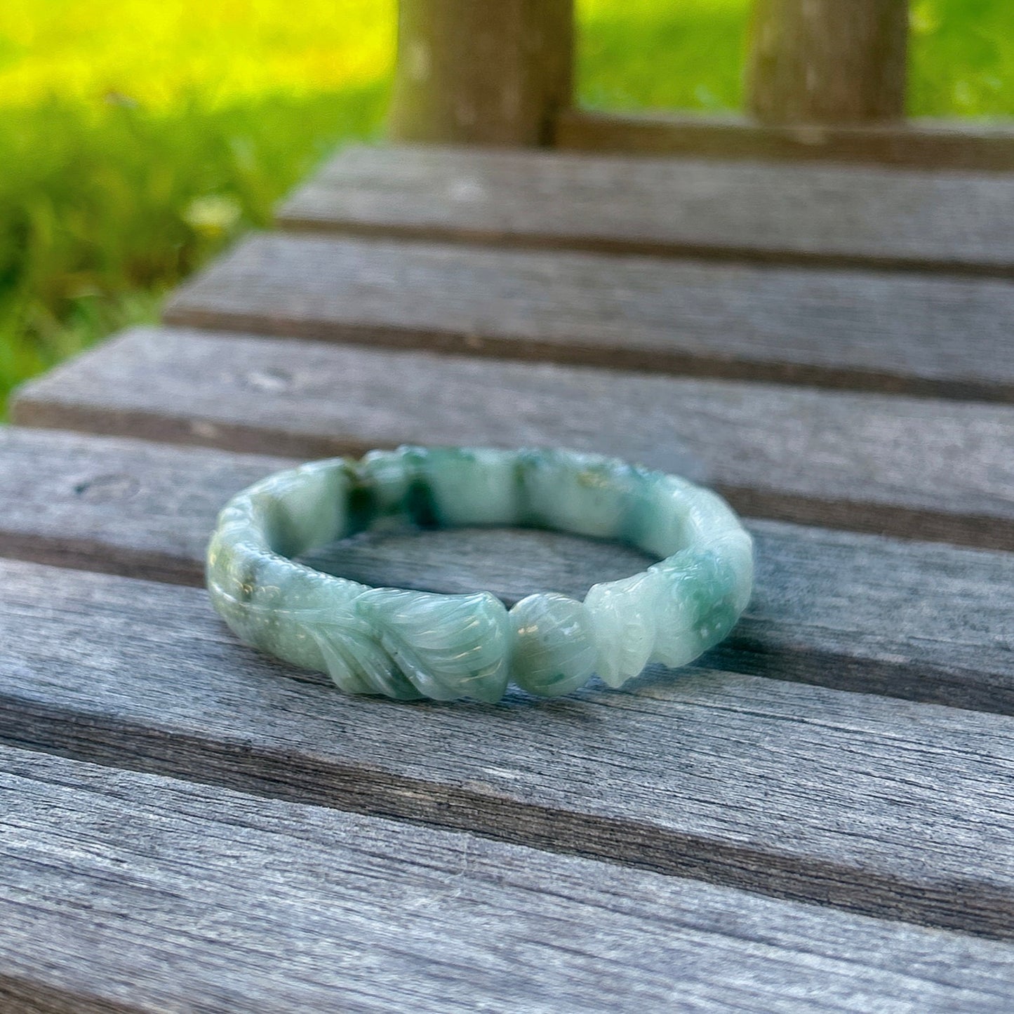 Myanmar jadeite craving bangle fits 58-59mm, hand craving dragon bangle, Certified Grade A Jade, Burmese jadeite Jewelry 58.9x8x12mm