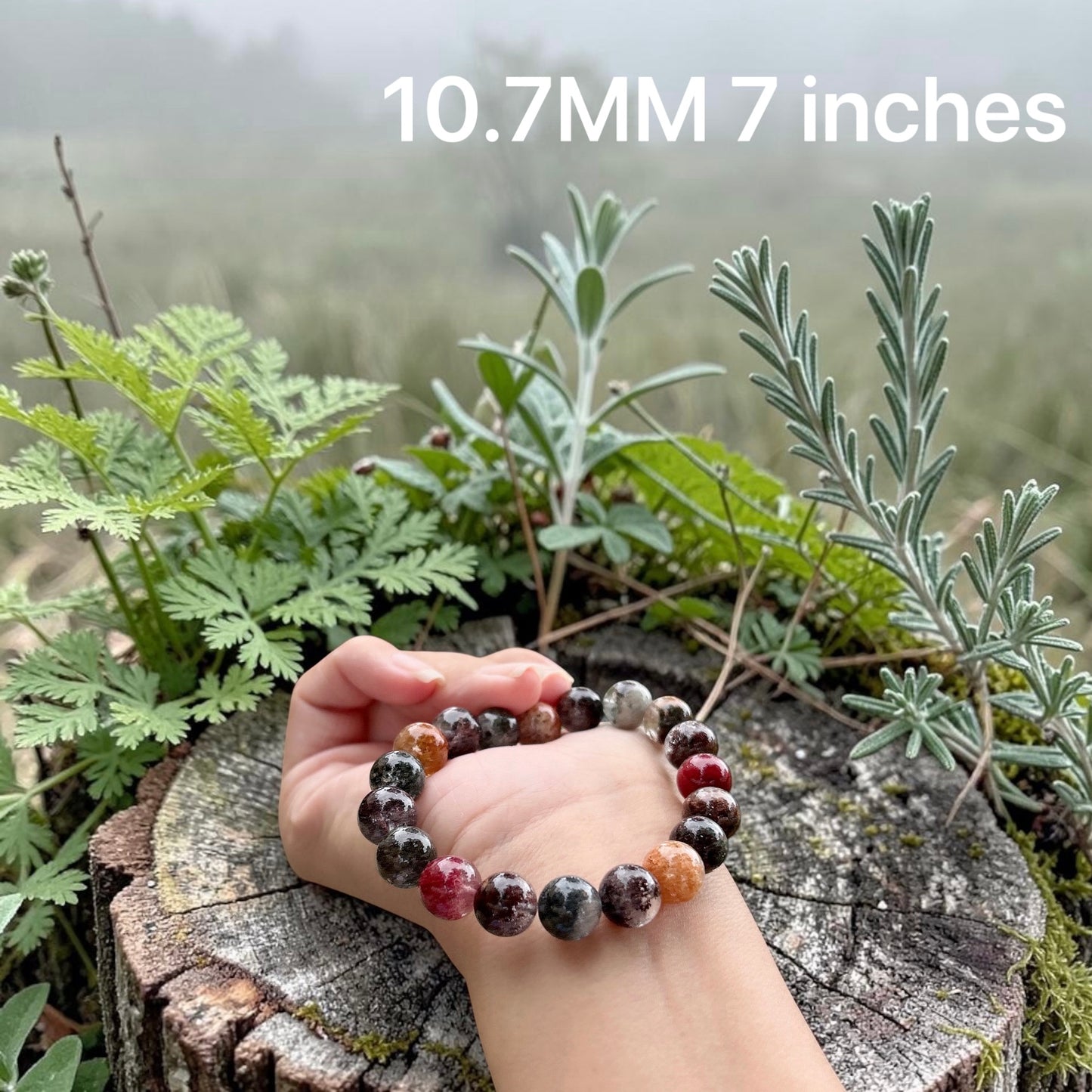Floral Garden Phantom Quartz Bracelet, season phantom quartz, 10MM+ collector edition ice quality quartz, a natural work of art.